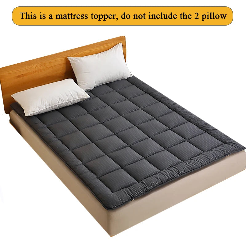 Mattress Topper Twin Full Queen King Dark Grey White