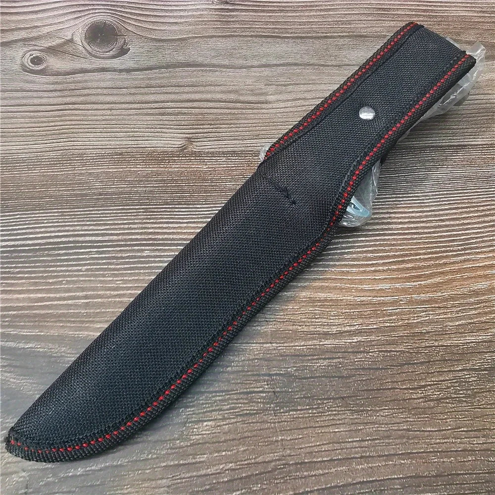 Camping, Hunting, Outdoor Survival Knife with Sheath 10.4 Inch (265mm) 9CR18MOV Stainless Steel Fixed Blade Knife - High Hardness