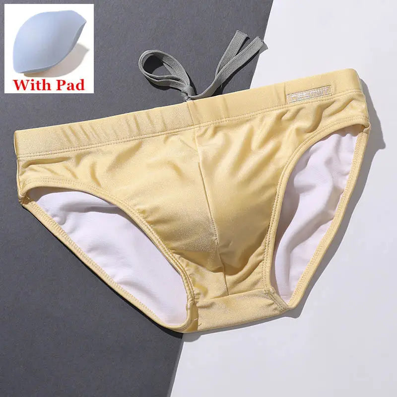 Padded Swim Briefs Desmiit Swimwear Men Swimming Trunks