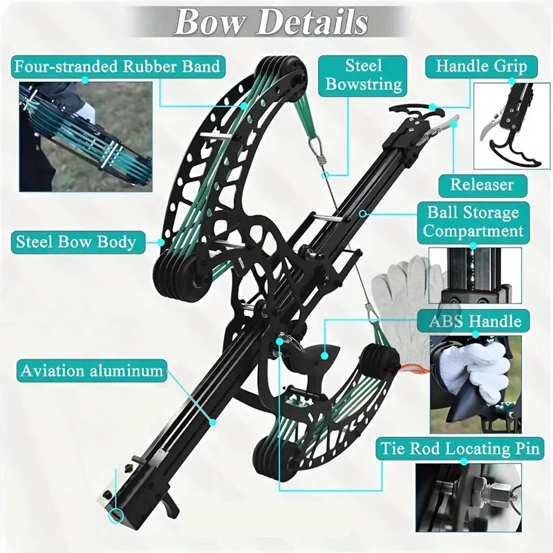 High Precision Mechanical Pulley Bow Slingshot