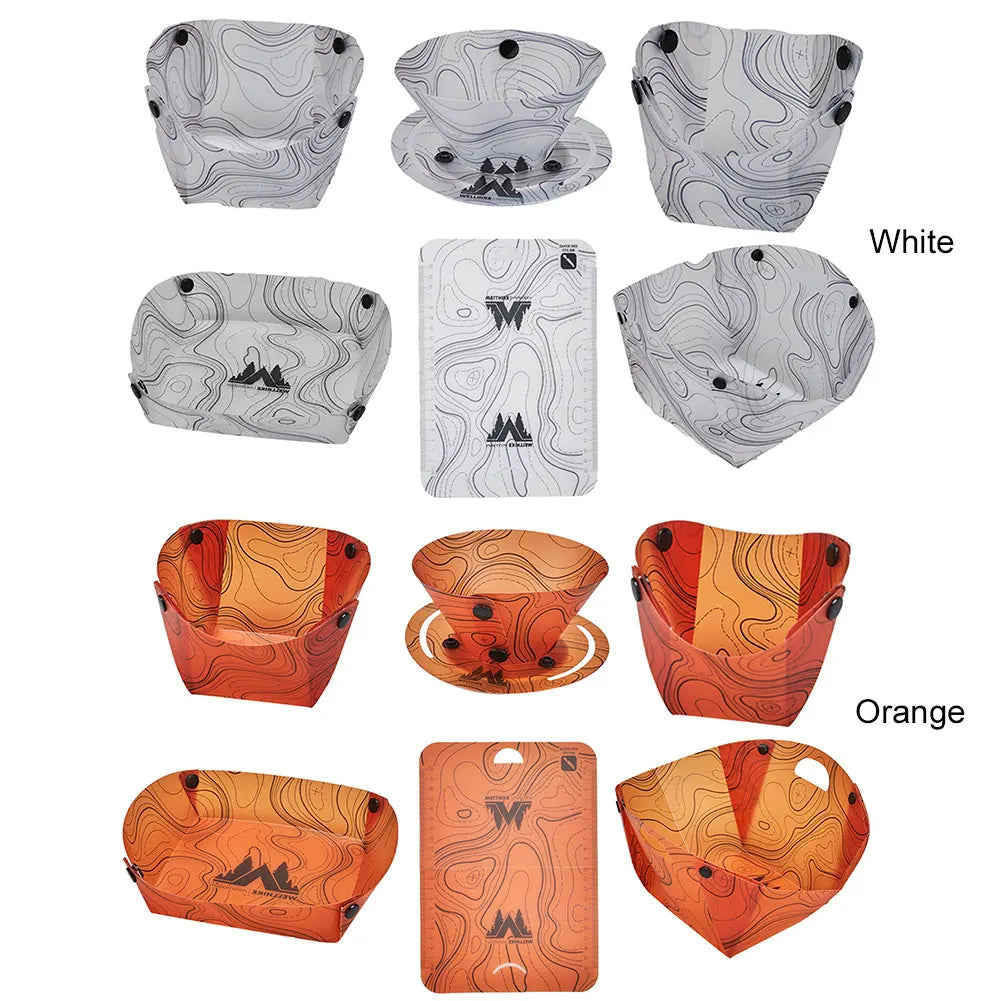 Outdoor Portable Foldable Dinnerware Set for Camping or Hiking