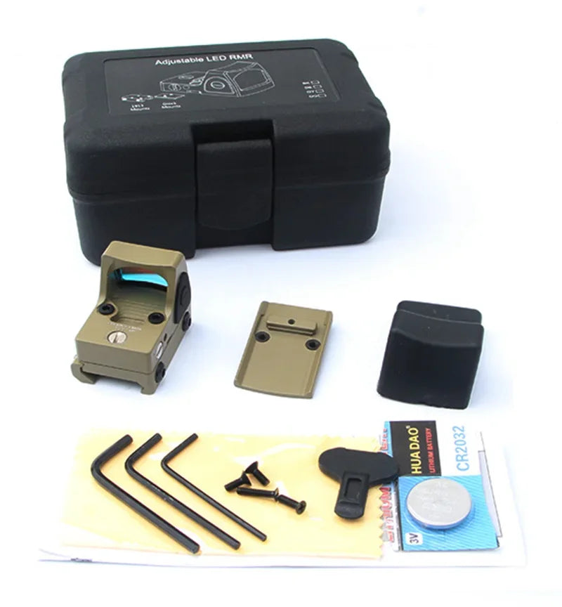 Tactical Mini Red Dot Sight Rifle Reflex Sight Airsoft G*ock 17 19