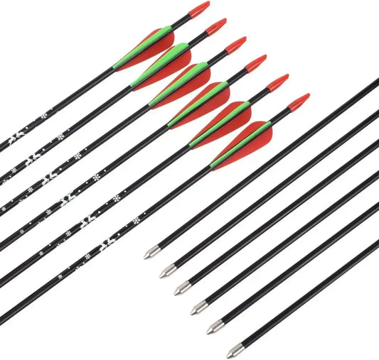 Fiberglass Arrow 24/28 Inch Shooting (Pack of 12)