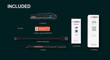 Small Rechargeable Pocket LED Flashlight 1000 Lumens for Everyday Carry