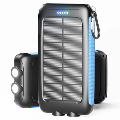 38800 mAh Solar Power Bank Portable Charger with Dual USB,