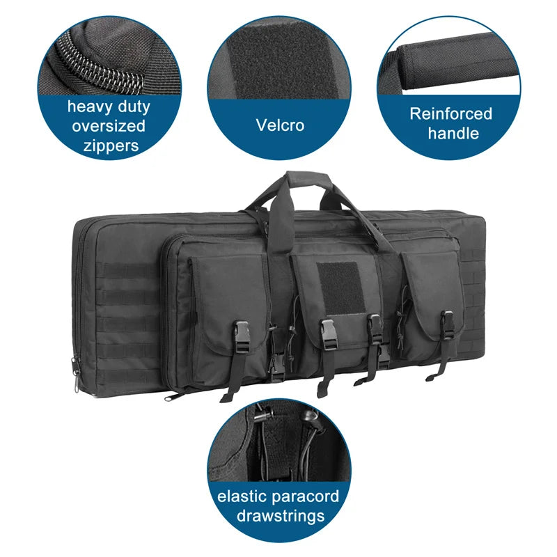 32 38 inch 81cm 97cm Rifle Bag Double Gun Case Backpack