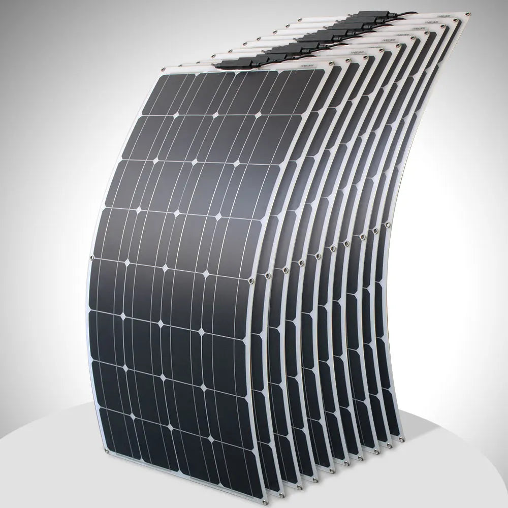 1000w flexible solar panel 12v 24v 100w monocrystalline