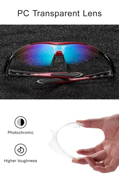 ROCKBROS Cycling Photochromic Bicycle Sports Sunglasses