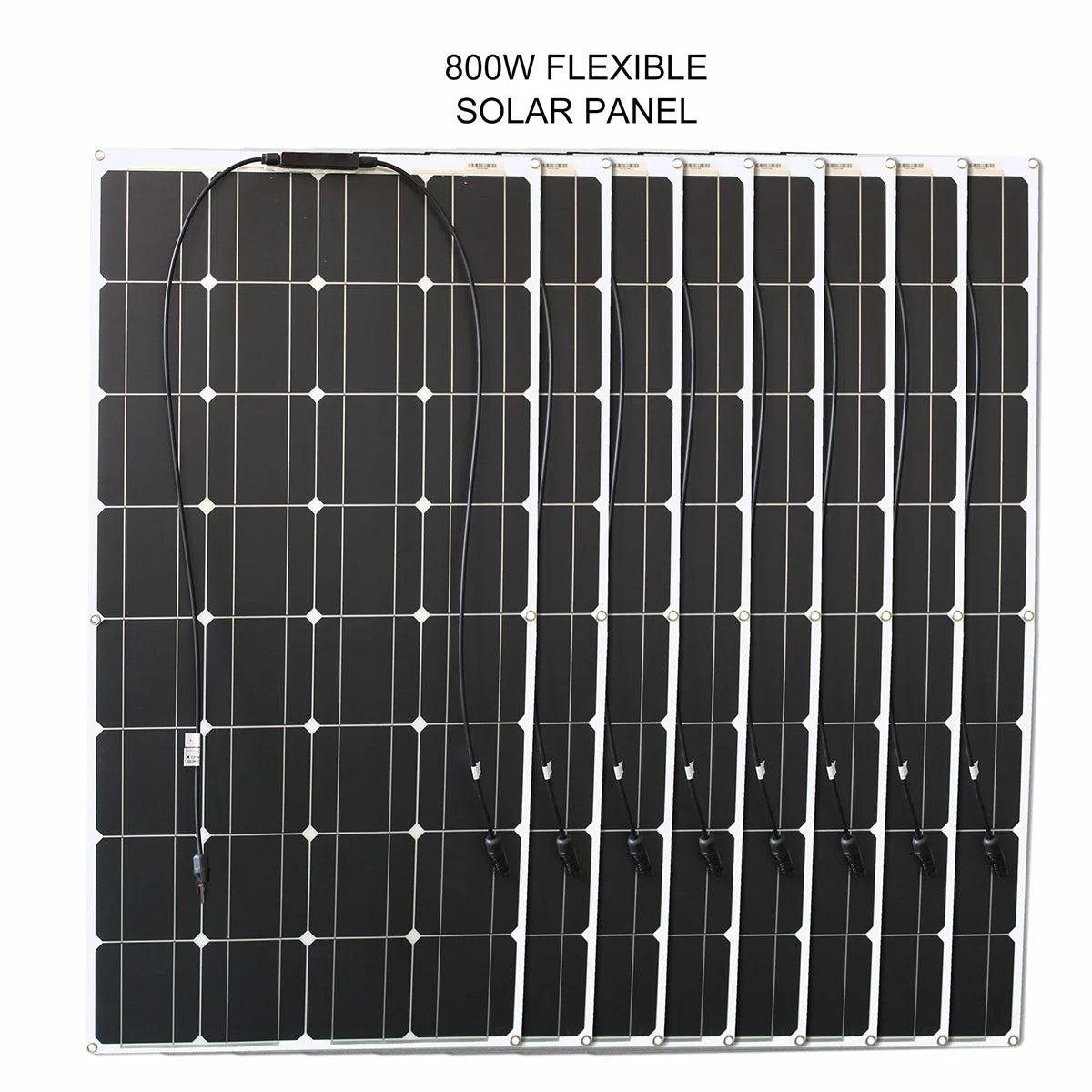 1000w flexible solar panel 12v 24v 100w monocrystalline