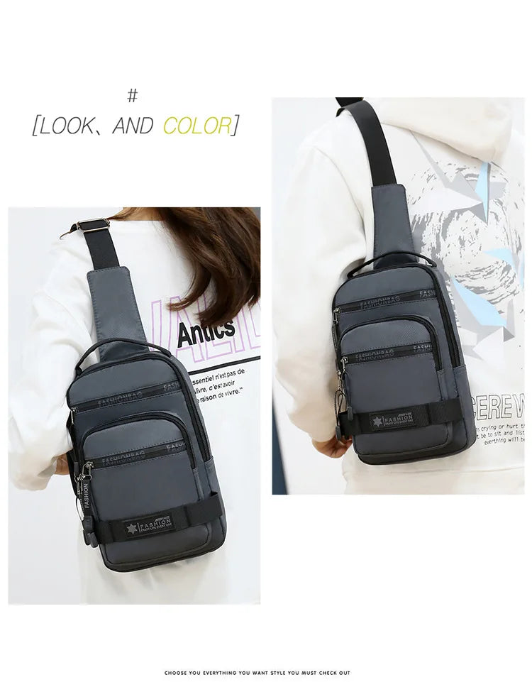 Large Capacity Chest Bag Crossbody Bag Backpack