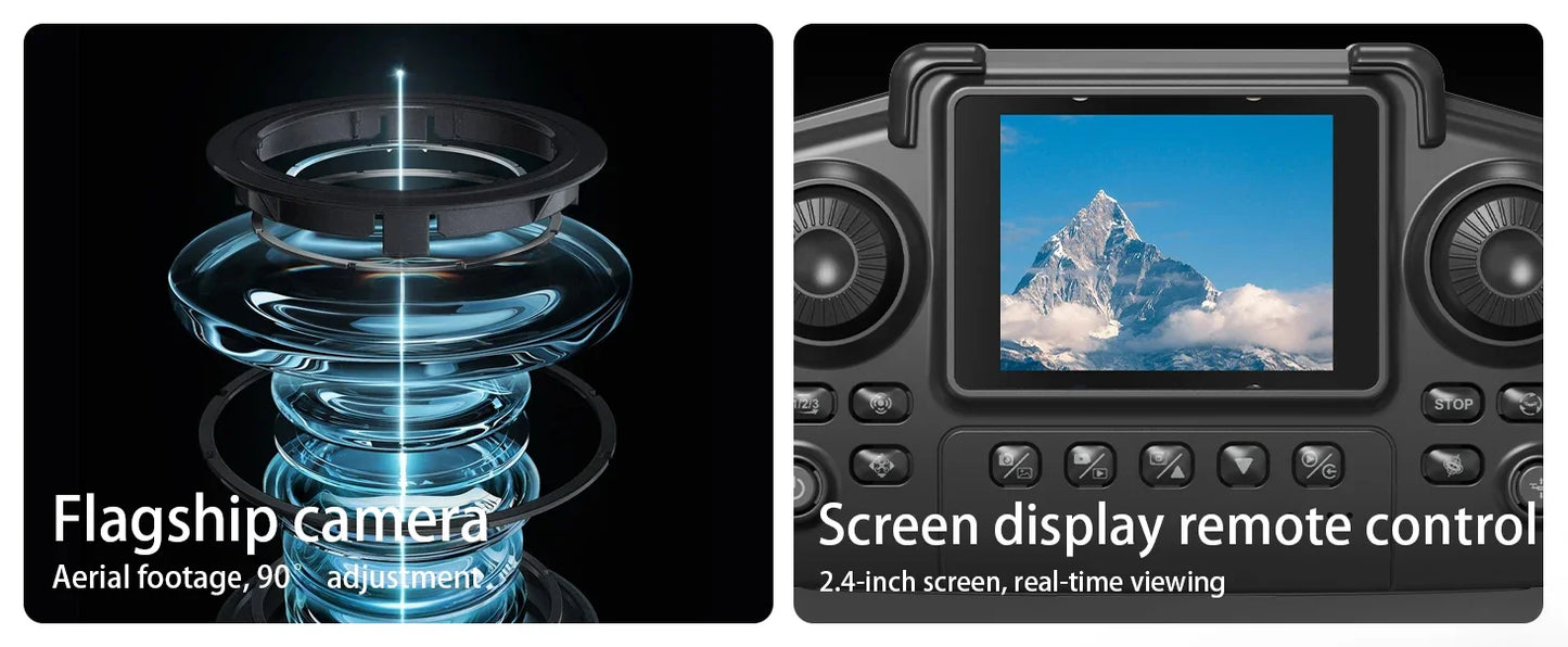 E88 Pro RC Drone 8K Professional with 1080P Wide Angle HD Camera