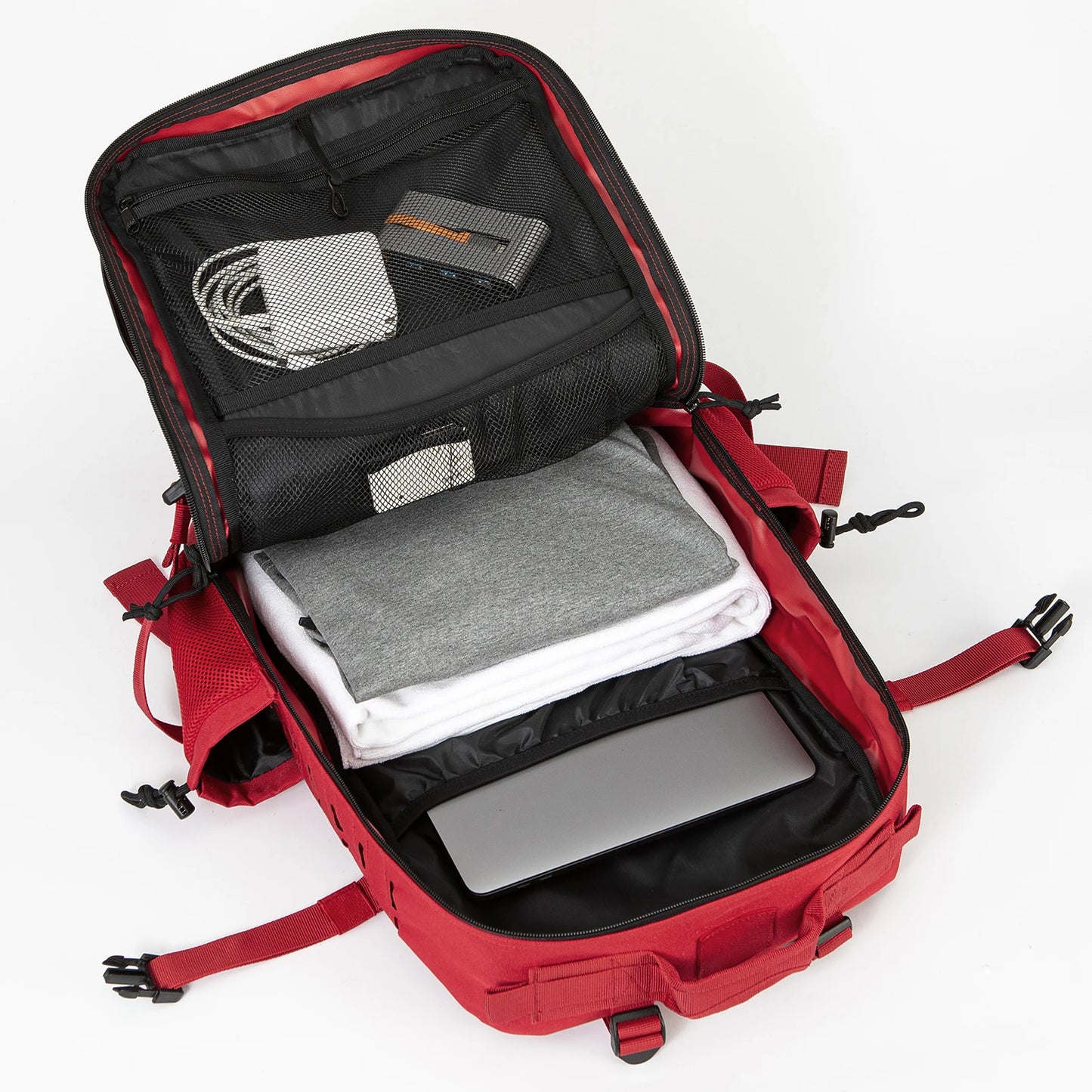 45L Men's Tactical Backpack with Double Cup Holder