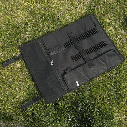 Portable Camping Tent Stake Bag with Hammer, Rope,