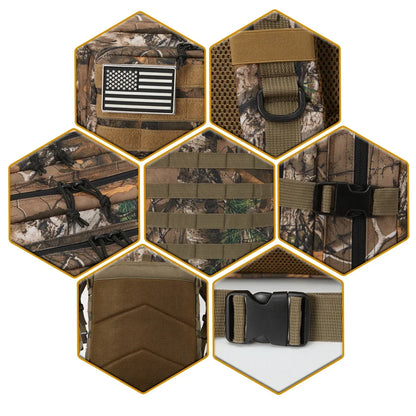45L Hunting Large Capacity Outdoor Tactical Backpack