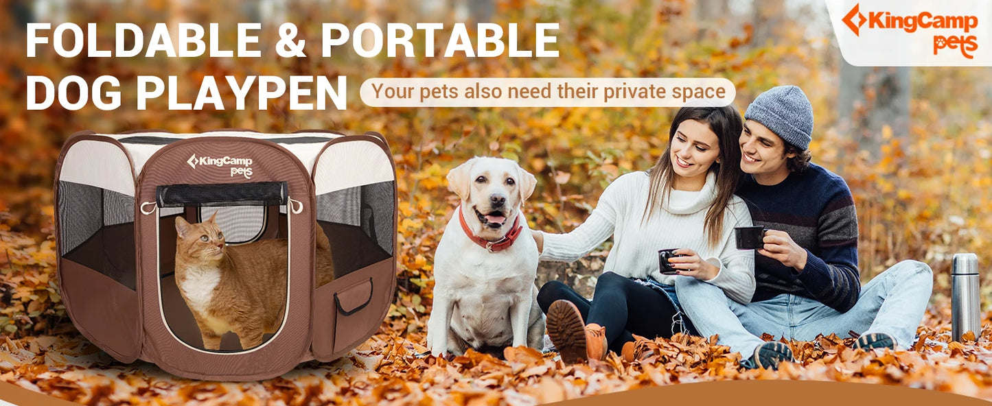 King Camp Portable Dog / Cat  Playpen Cat Tent, Pet Playground Kennel