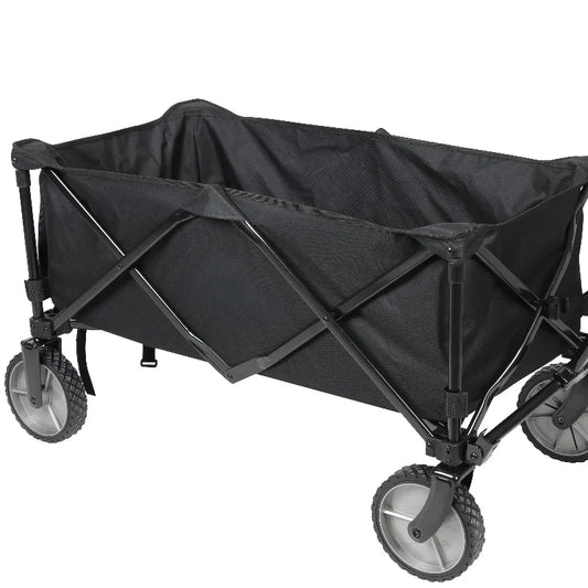Multi-Purpose Big Bucket Cart, Black Wagon, Height 24"
