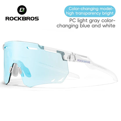 ROCKBROS Cycling Glasses MTB Road Bike Eyewear Driving Golf Goggles UV400 Sunglasses Polarized/Photochromic