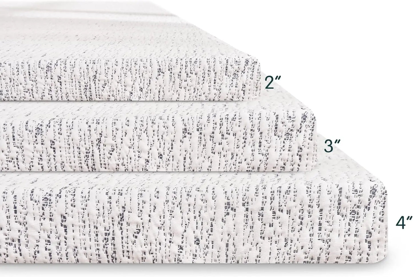 4 Inch Gel Memory Foam Mattress Topper with Cover