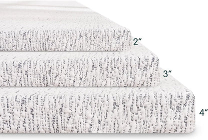 4 Inch Gel Memory Foam Mattress Topper with Cover