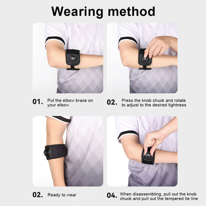 Adjustable Tennis Elbow Brace Breathable Non Slip Golf Elbow Protector Guard Pad
