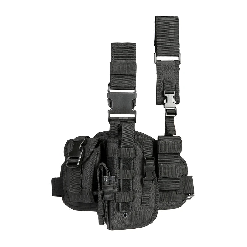 Tactical Leg Gun Holster Multi-function Camouflage Tied Leg Phone Pocket