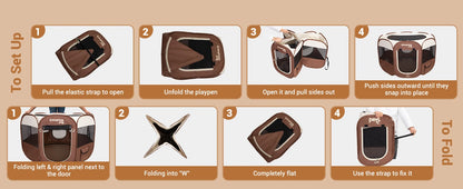 King Camp Portable Dog / Cat  Playpen Cat Tent, Pet Playground Kennel