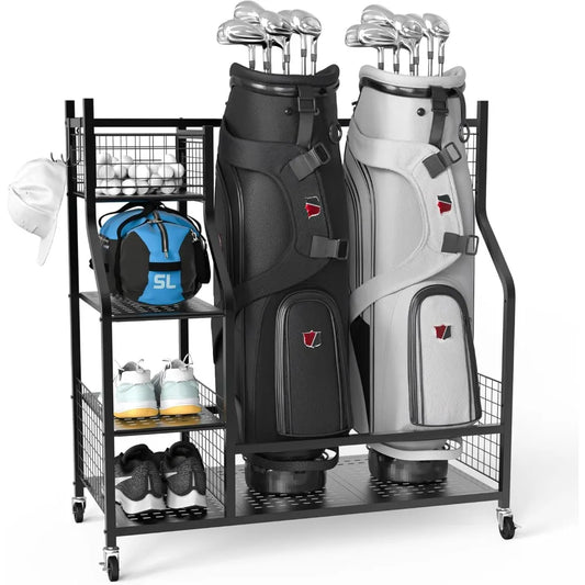 High Quality Golf Bag Storage Garage Organizer and Equipment Rack for Garage