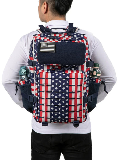 45L Men's Tactical Backpack with Double Cup Holder