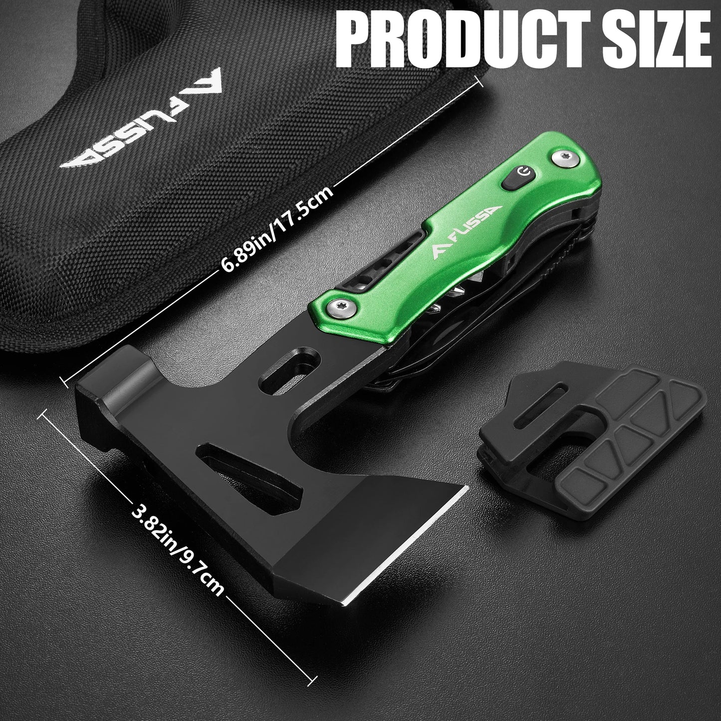 Camping Axe Hammer 14-in-1 Multitool, Stainless Steel