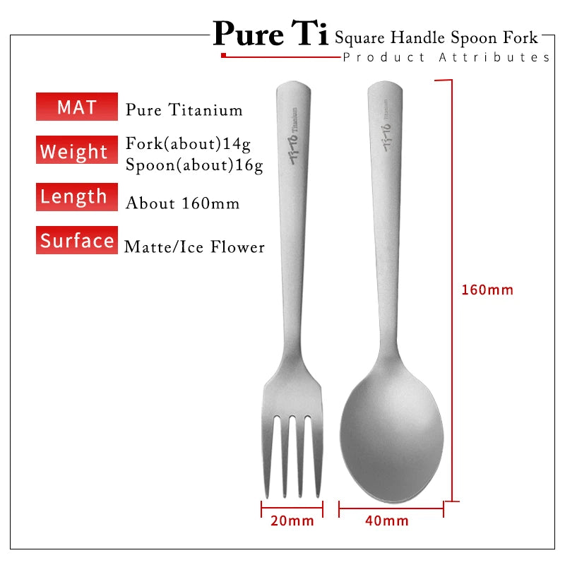 Rainbow Colored Titanium Spoons & Forks