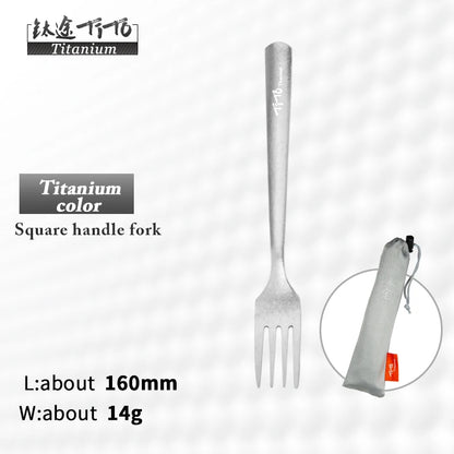 Rainbow Colored Titanium Spoons & Forks