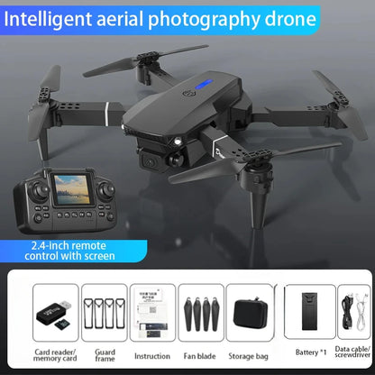 E88 Pro RC Drone 8K Professional with 1080P Wide Angle HD Camera