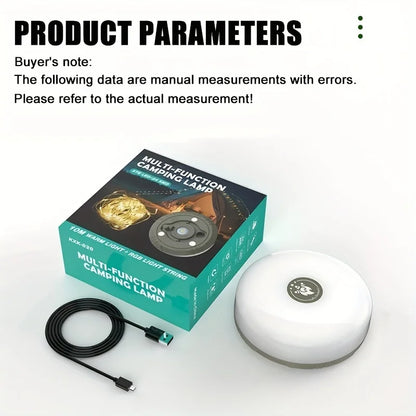 Rechargeable 32.8FT Camping String Lights