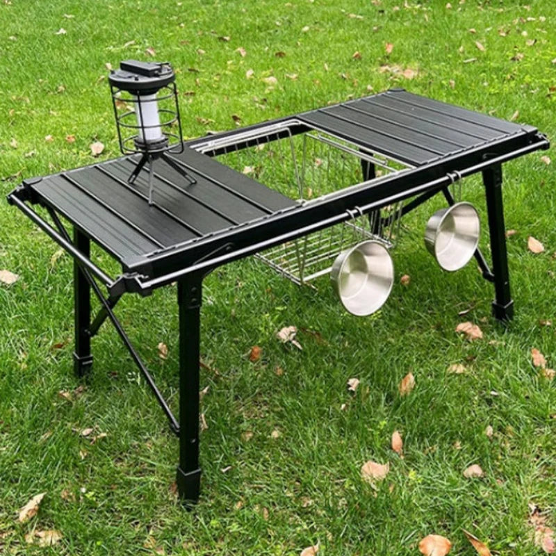 Folding Table with Basket