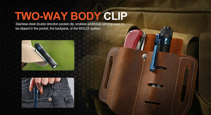 Small Rechargeable Pocket LED Flashlight 1000 Lumens for Everyday Carry