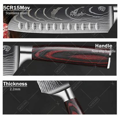 Kitchen Chef Knife 3 Pcs  Set