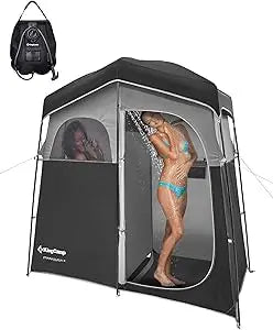 Camping Shower Tent, Portable Outdoor Privacy Toilet & Changing Shelter