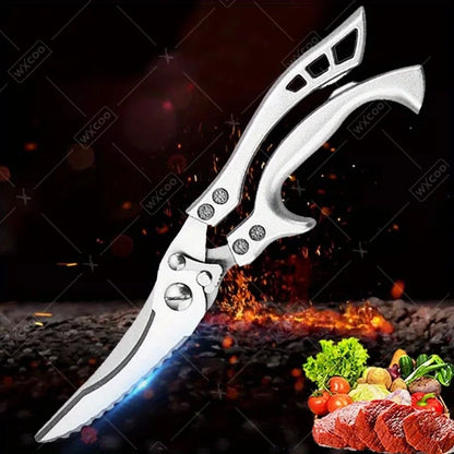 Stainless Steel Ultra-Sharp Kitchen Scissor for Meat Poultry Fish Cooking Boning Knife Tool 1 PC/3 PCS