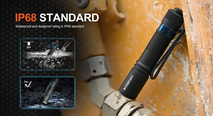 Small Rechargeable Pocket LED Flashlight 1000 Lumens for Everyday Carry