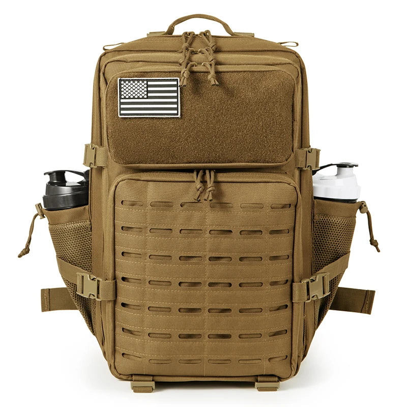 45L Men's Tactical Backpack with Double Cup Holder