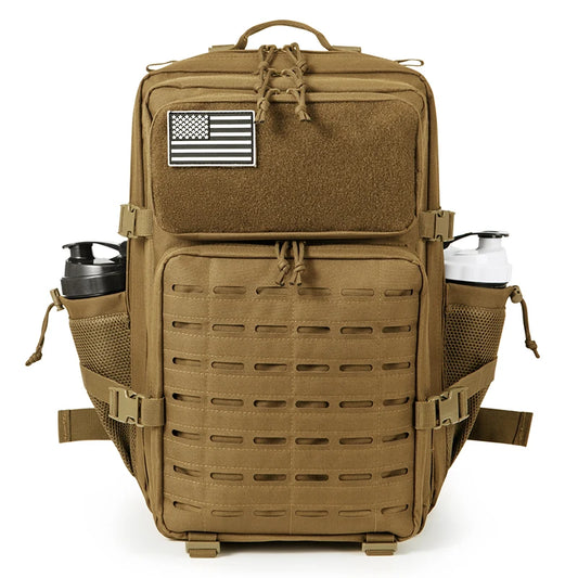 45L Men's Tactical Backpack with Double Cup Holder