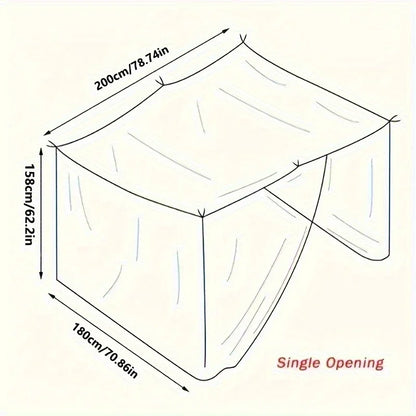 Camping Net White Mesh Portable Square Foldable Mosquito