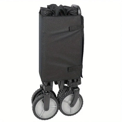 Multi-Purpose Big Bucket Cart, Black Wagon, Height 24"