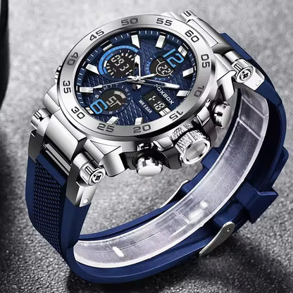 Men Wristwatch LED Display Luminous Waterproof Calendar