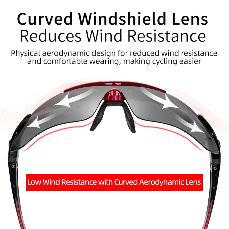 ROCKBROS Polarized Cycling Glasses 5 Lens May take  3 weeks shipping time