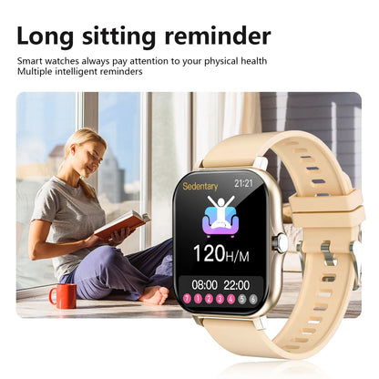 Smart watch, compatible with Android and iPhone, fitness tracking unisex sports watch