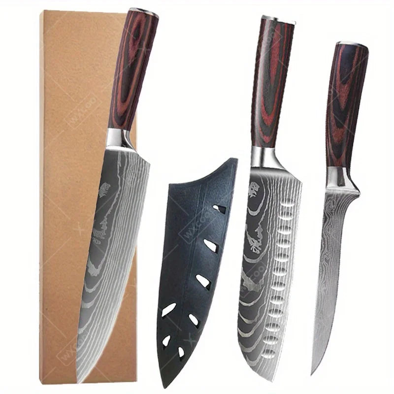 Kitchen Chef Knife 3 Pcs  Set