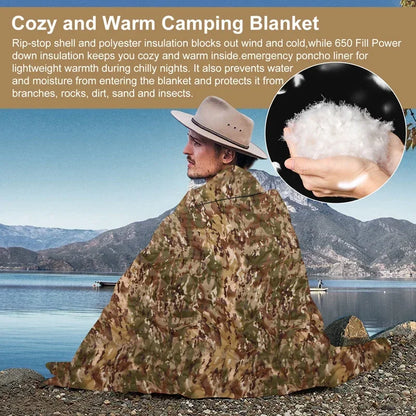 CamouflageTactical Army Poncho Liner