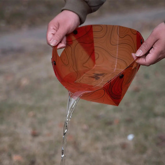 Outdoor Portable Foldable Dinnerware Set for Camping or Hiking