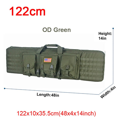 LQARMY 32 38 42 48 inch Tactical Double Rifle Case